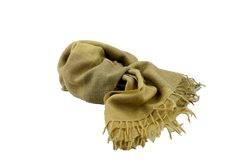 Angora wool stole brown warm and soft 