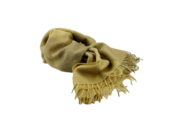 Angora wool stole brown warm and soft 