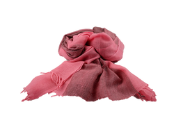 Angora wool stole shades of pink on large checks warm and soft 