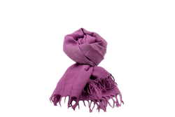 Angora wool stole violet and purple warm and soft 