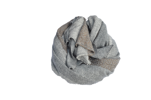 Nepalese thick and warm pashmina wool beige, blue, grey, brown