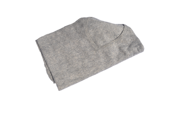 Light grey with subtle beige authentic nepalese pashmina poncho