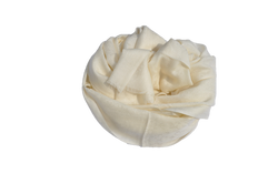 White cream lightweight fine authentic cashmere stole